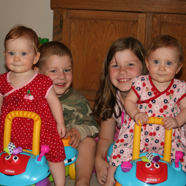 Annika, Hunter, Maria and Karina - 1st Birthday